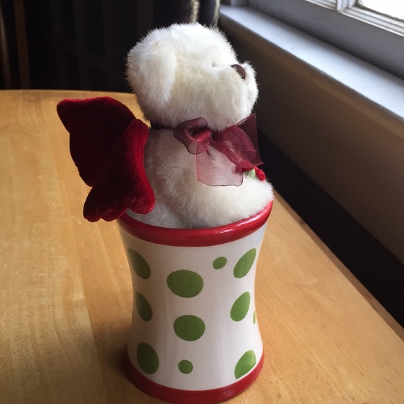 Holiday cup with decor by bear in good condition - Picture 4 of 12